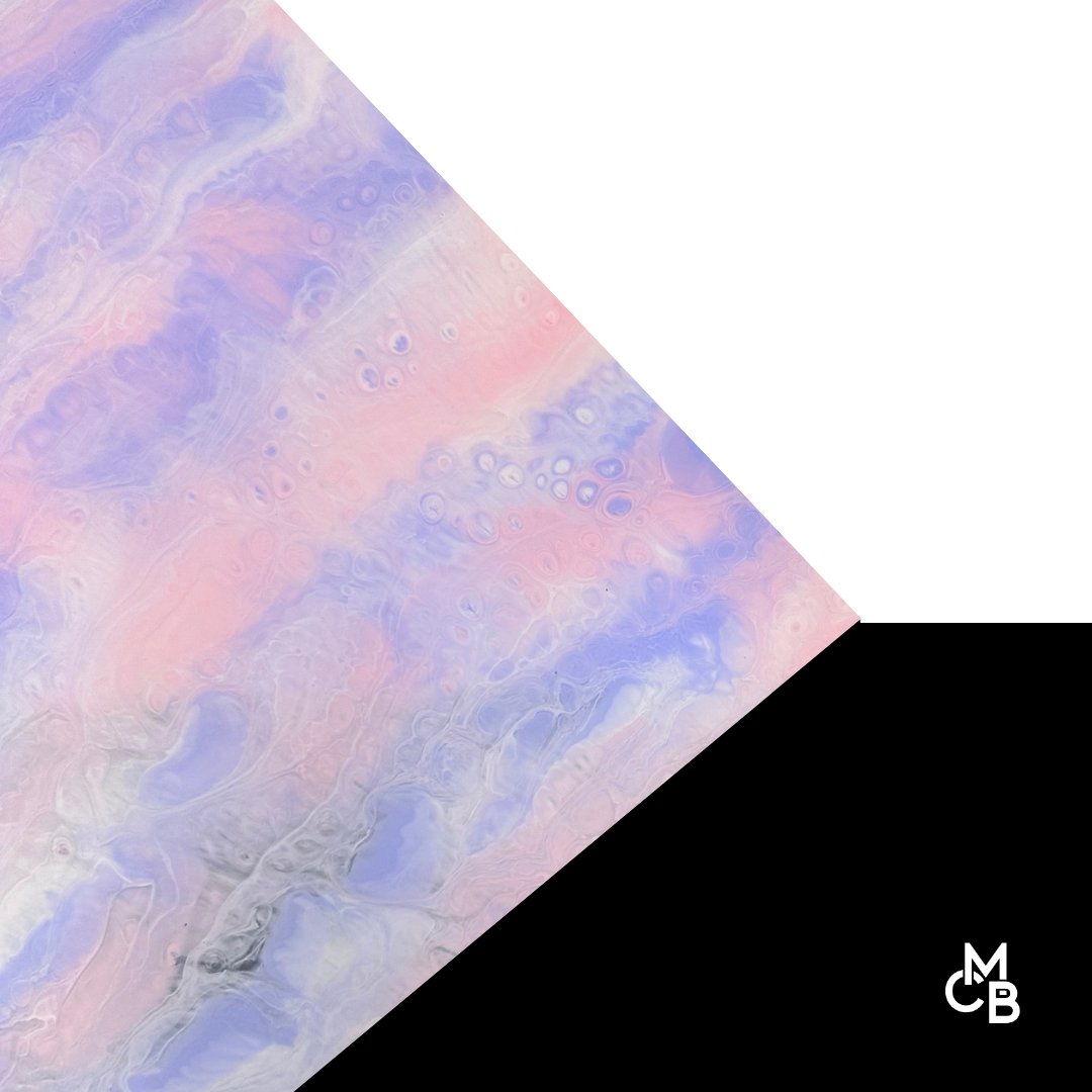 1/8" Coquettish Paint Pour Cast Acrylic Sheets - Acrylic Sheets